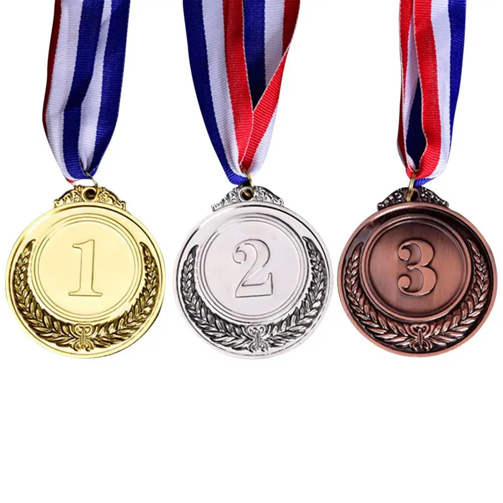 Gold Silver Bronze Medals School Sports Football Volleyball Competition Games Prize Trophy Commemorative Medal soccer trophie
