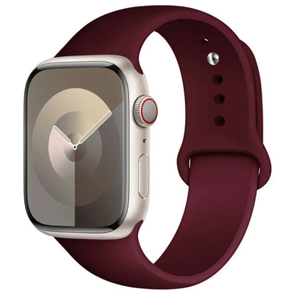 Silicone Band For Apple Watch strap 44mm 45mm 40mm 41mm 42-38mm 45 mm sport bracelet iwatch series 8 7 6 5 4 3 SE 9 Ultra 2 4