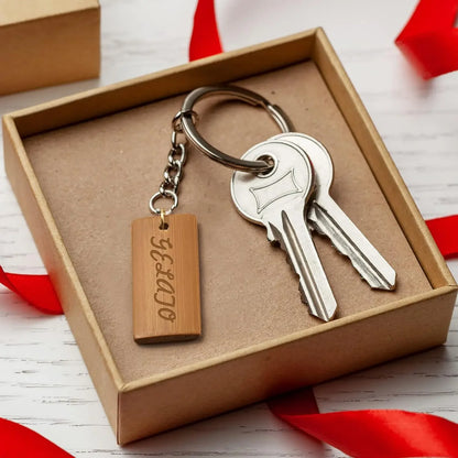 50Pcs Natural Wood Blanks 45x20mm Bamboo Tags For Keychain Rings Engraving Blanks Unfinished Tags Key Ring Tag
