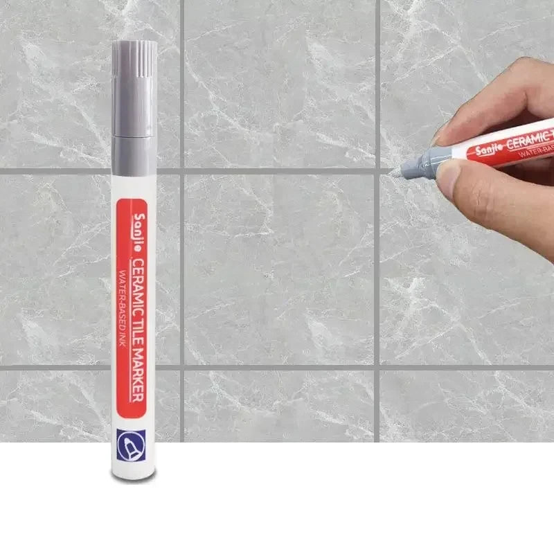 1/3 Pcs Waterproof White Marker Pen Wall Seam Repair Tiles Grout Markers Pens Floor Bathroom Decontamination Paint Brush Tool