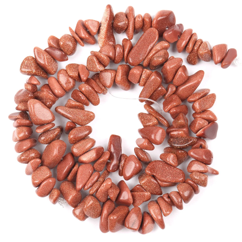 Natural Stone Chips Beads 3-5-8-12mm Irregular Gravel Beads For Jewelry Making Freeform Beads Diy Necklace Bracelet 15''