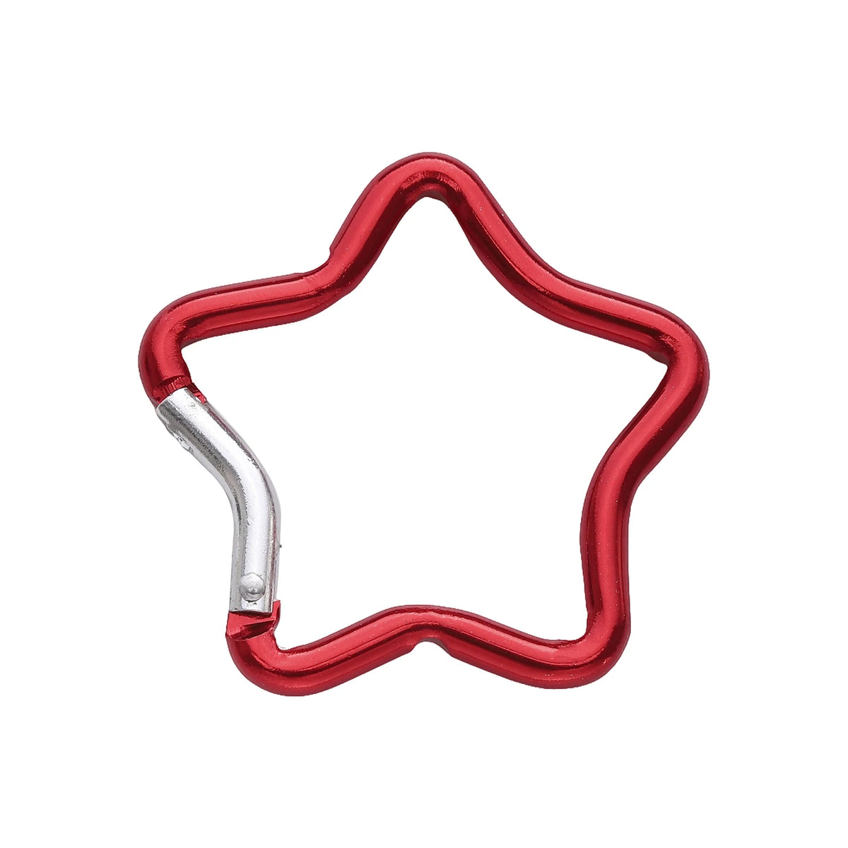 1 Pc Carabiner Rock Aluminum Mountain Buckle Star/Heart/D/Bone Shape Locking Clasp Keychain Multifunction Tools Jewelry Findi