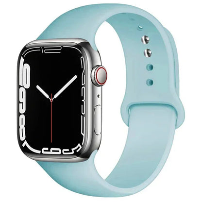 Silicone Band For Apple Watch straps 49mm 40mm 44 mm 45mm 46mm 42mm 41mm 38mm sports bracelet iWatch series 10 9 8 3 SE ultra