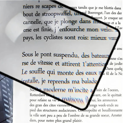 Full Page Large Sheet Magnifier Magnifying Glass Reading Aid Glass Page Magnifying Lens Reading Magnifier
