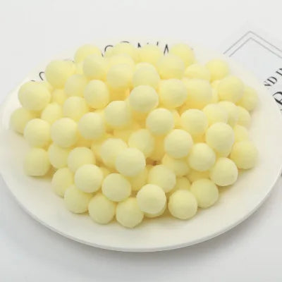 Pompoms 8/10/15/20/25/30mm Soft Pompons Colorful Fluffy Plush Craft DIY Pom Pom Fur Ball Pon Pon Home Decoration Kids Toys 10