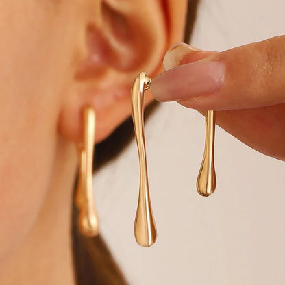 Vintage Gold Color Flower Stud Earrings for Women Simple Geometric Statement Earrings Party Gifts сережки женск