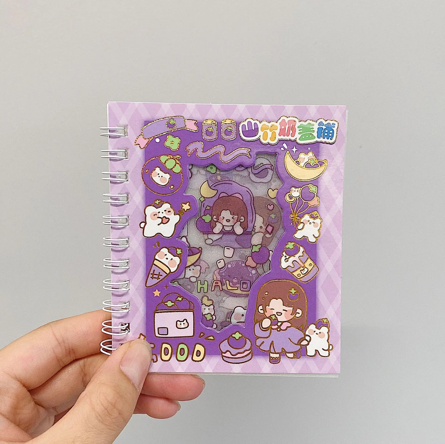 Frosted Handbook Stickers Cartoon DIY Decorative Material Cute Waterproof Journal Sticker Book School Supplies - Q