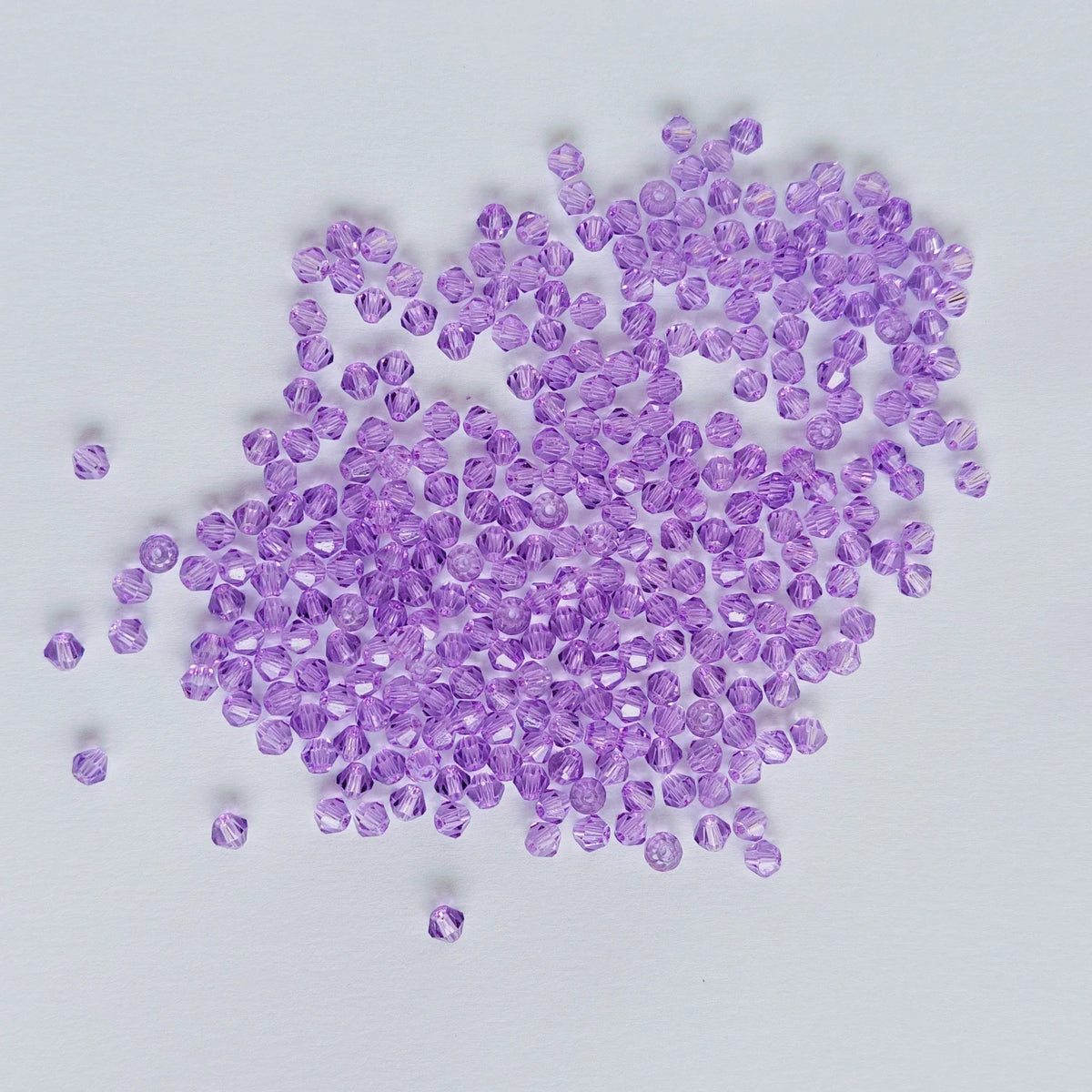 100PCS 4MM Shiny Faceted Austria Crystal Beads Bicone Beads Loose Spacer Beads for Jewelry Making DIY Bracelet Necklace Penda