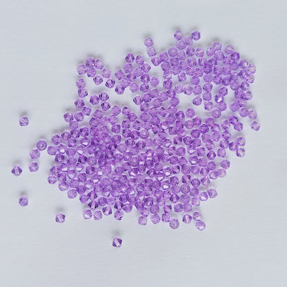 100PCS 4MM Shiny Faceted Austria Crystal Beads Bicone Beads Loose Spacer Beads for Jewelry Making DIY Bracelet Necklace Penda