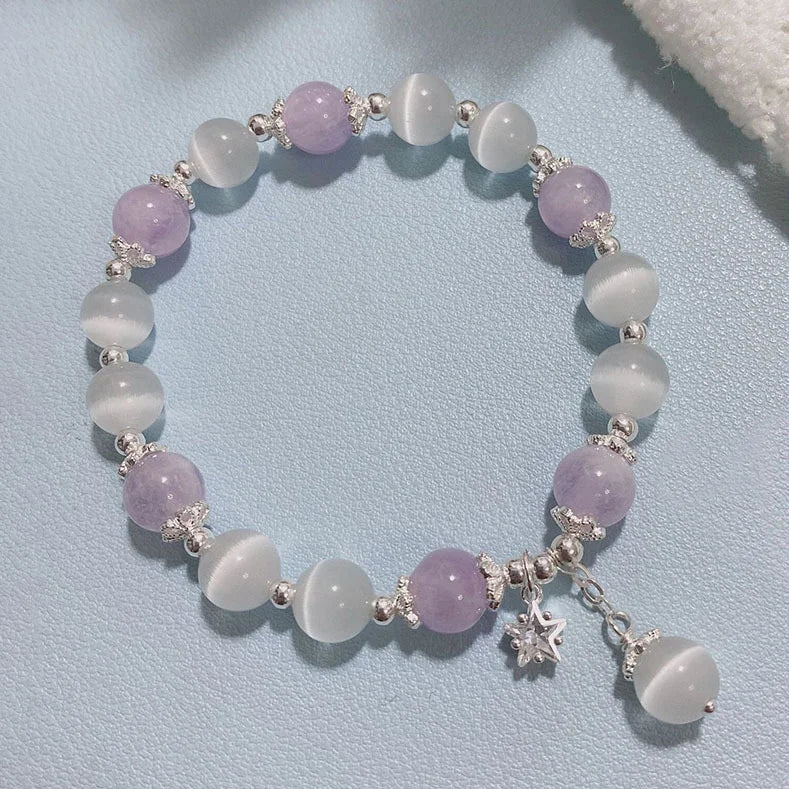 New Simple Beads Crystal Bracelet For Women Girls Korean ins Flower Fox Feather Tassel Bracelets Best Friend Jewelry Gifts 20