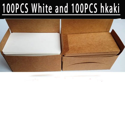 100/200 Pcs Playing Card Blank Hard Paper Card Paper DIY Board Game Postcard Handmade Wallpaper Postcards Message White Card 