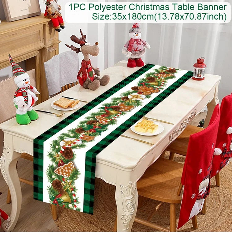 Table Runner Christmas Decoration For Home Decor 2025 Gifts - 11