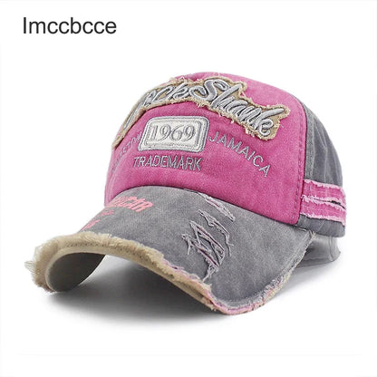 Washed Cotton 1969 Embroidery Baseball Caps For Women Men Sport Visors Vintage Snapback Cap Unisex-Teen Hip Hop Hat Bone Dad 