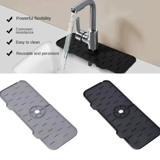 Silicone Mat Gourmet Faucet Kitchen Accessory Home Appliance Sponge Rack Kitchens Accessories Kitchen Sink Splash Guard for Y