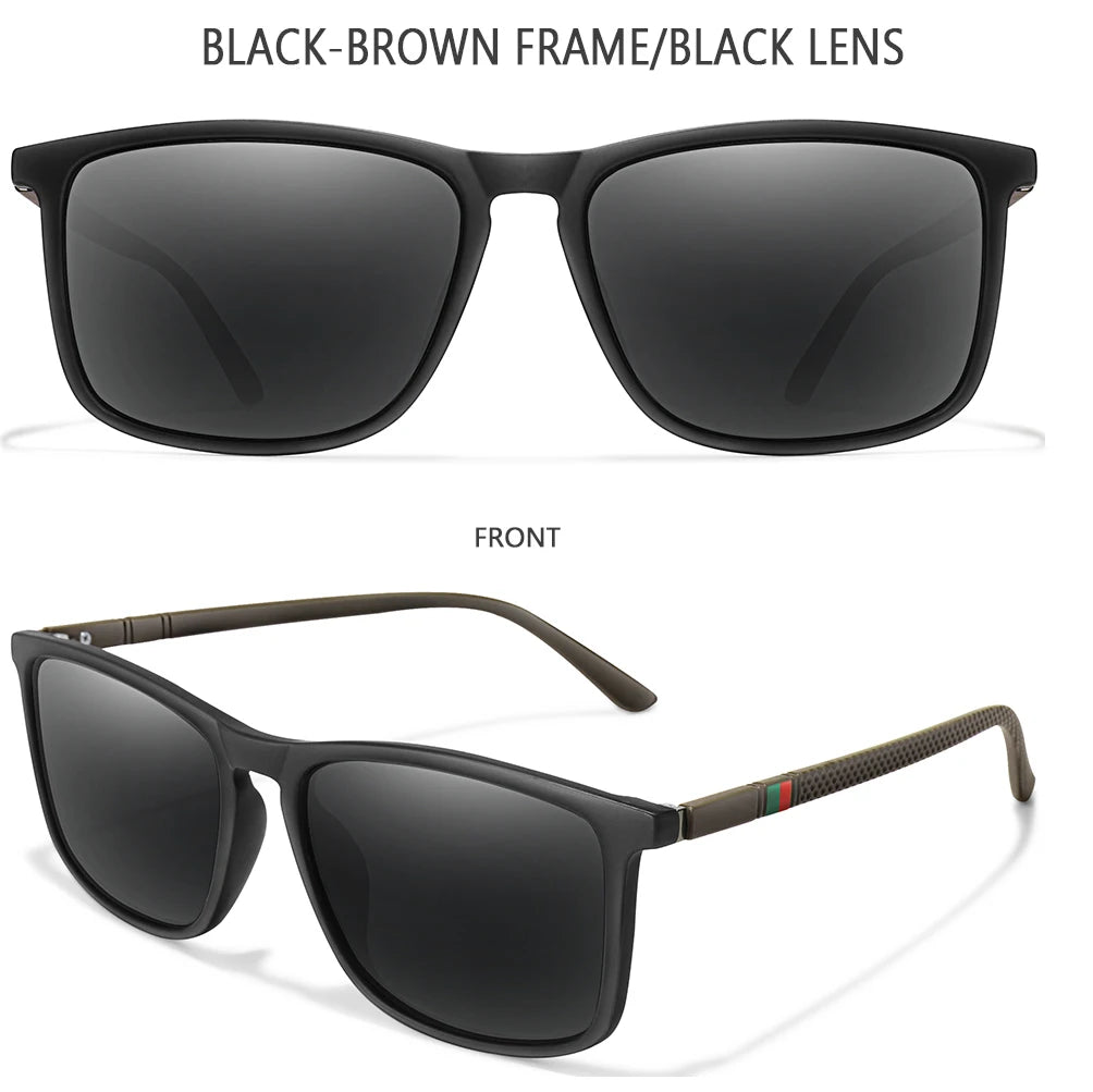 Luxury Square Vintage Polarized Cycling Sunglasses Men Women Fashion Travel Driving Fishing Sun Glasses Male Eyewear UV400 - 