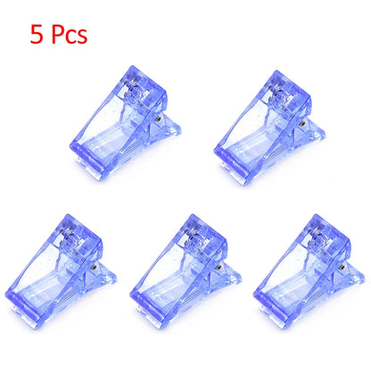 Acrylic Nail Clip Transparent Gel Quick Building Nail Tips Clips Fingernail Extension UV Clamps Manicuring Art Builder Tools 