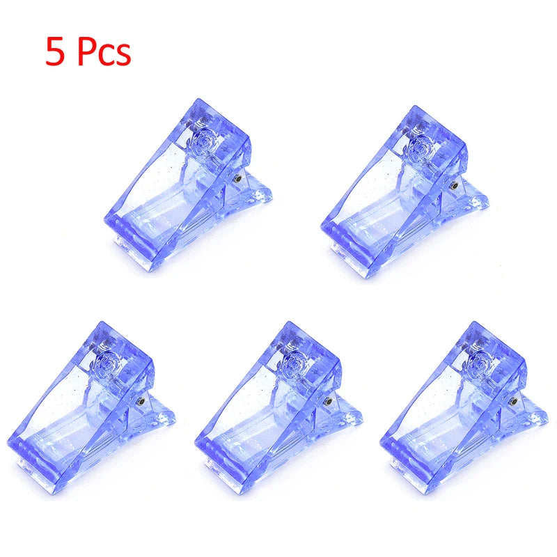 Acrylic Nail Clip Transparent Gel Quick Building Nail Tips Clips Fingernail Extension UV Clamps Manicuring Art Builder Tools 