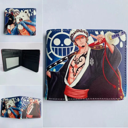 Anime One Piece Monkey D Luffy Roronoa Zoro Stylish and Simple Foldable Wallet Student Coin Purse Cute Things for Girls - 13