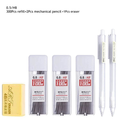 0.5/0.7mm Automatic Pencils Set HB/2B Refill Mechanical Pencil For Drawing Sketching Students School Supplies Cute Stationery