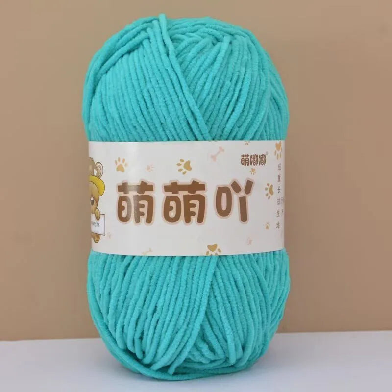Fluffy Chenille Yarn for Crocheting doll thread Soft Bulky Velvet Yarn for Knitting Crochet Crafts Amigurumi Matte Chenille Y