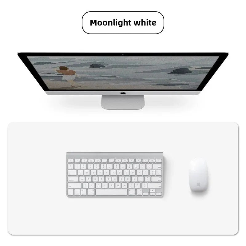 1 Pcs Large Size 600*300mm Office Desk Protector Mat PU Leather Waterproof Mouse Pad Desktop Keyboard Desk Pad Gaming Mousepa