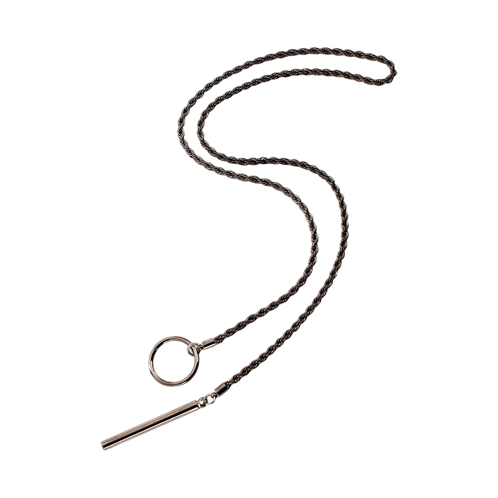Minimalist Bar Lariat Necklace Twist Wrap Slip Chain Choker Toggle Necklace Layering Statement Goth Punk Jewelry
