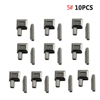 Zipper Head Zipper Repair Kit Easy Fix Zipper Slider Head Puller Closure Universal Replacement Broken Wearable 3# 5# 8# 10# -