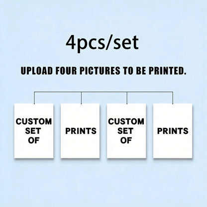 Custom Canvas Prints Photo Wall Art Personalized Poster for Family Life Pets Anime Birthdays Weddings Scenery Home Decor Gift