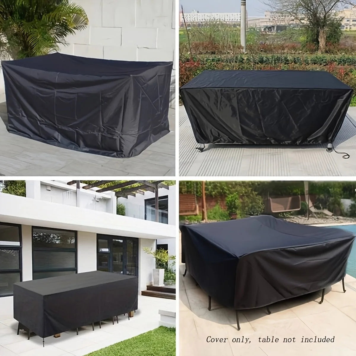 218 Sizes of Patio Furniture Covers, Table and Chair Covers, Waterproof, Dustproof, UV-proof 210D Oxford Cloth Protective Cov
