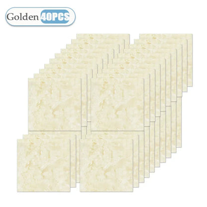10/20/40PCS 30x30cm Self Adhesive Wallpaper Waterproof Tile Stickers FloorSticker for Kitchen Bathroom Ins Style Home Decor -