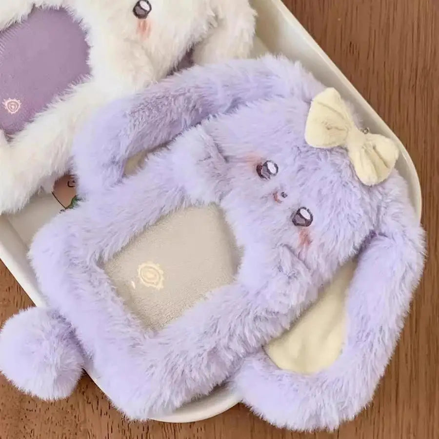 Cute Little Devil Plush Card Holder for Students Campus Photo ID Bus Card Display Pendant Pocket Card Protector Accessories -