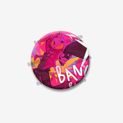Creative Funny P-Pomni Enamel Pins Cute Cartoon Character Round Brooch DIY Backpack Jacket Collar Badge Jewelry Gifts for Fri
