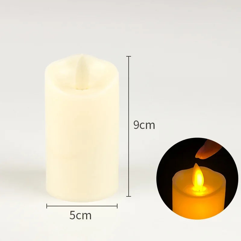 Flameless Flickering LED Candles Light Flameless Candles Battery Powered Candles for Wedding Decor Birthday Party Supplies Wa