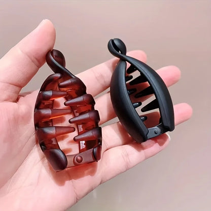 4 pcs Banana Clips, Small Size, Vertical Clips for Women, Elegant High Ponytail Hairpins, Twist Clips, Simple Hair Accessorie