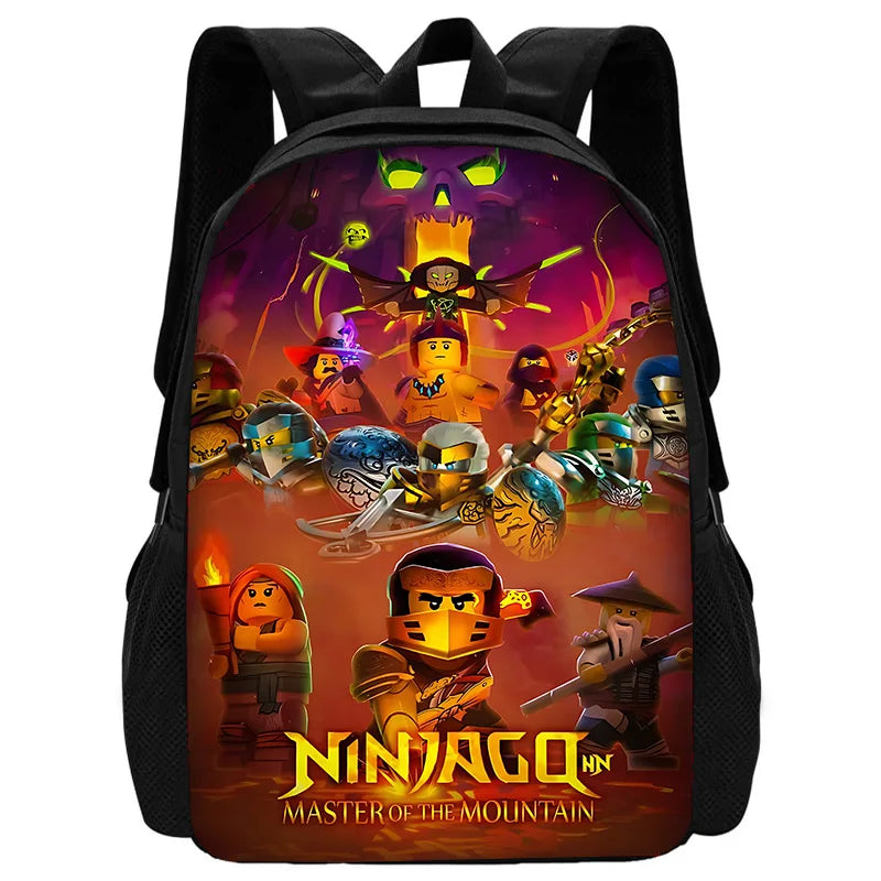 Child School Cool Game NinjagoS-Backpack with Lunch Bags ,Pencil Bags ,School Bags for Boys Girls Best Gift - BB-46X23A1