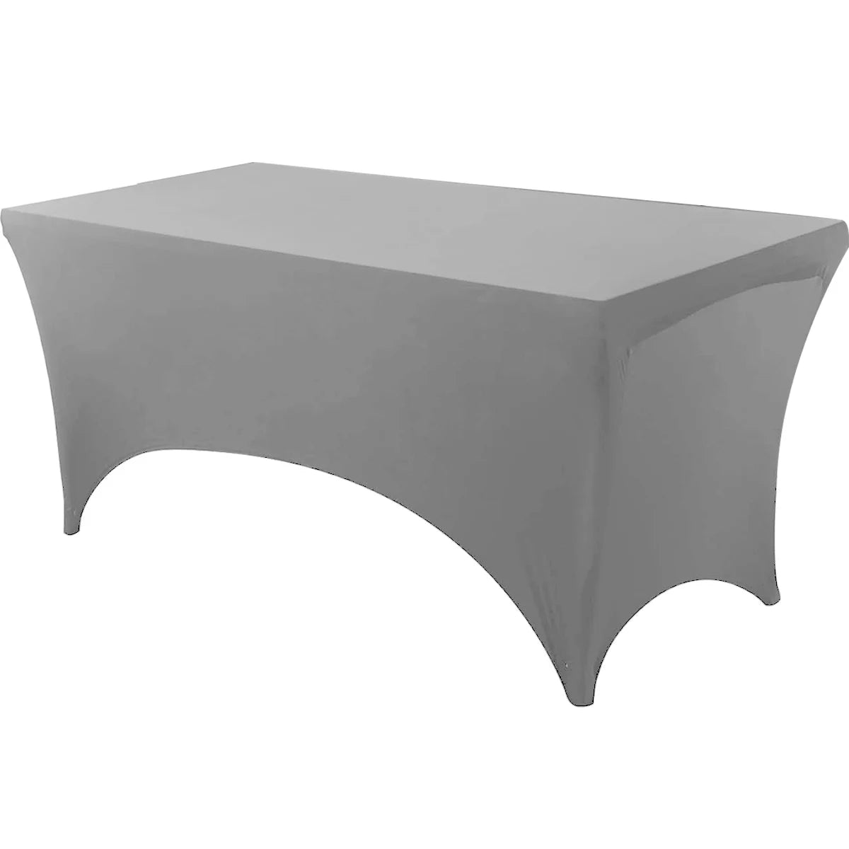 Spandex Tablecloth Tight Fitted Washable and Wrinkle Resistant Stretch Rectangular Patio Table Cover for Event Wedding Partie