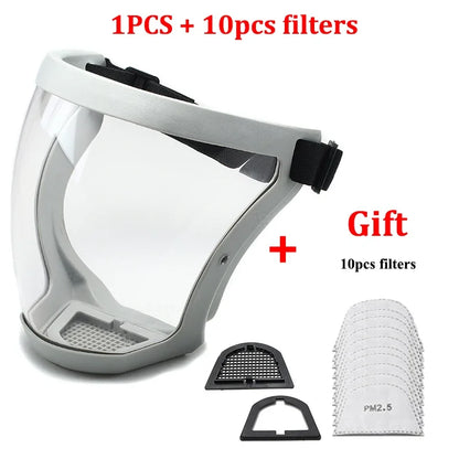 Protection Mask Splashproof Transparent Facial Protector Face FaceMask Protective Outdoor Safety Mask Head Cover Work Protect