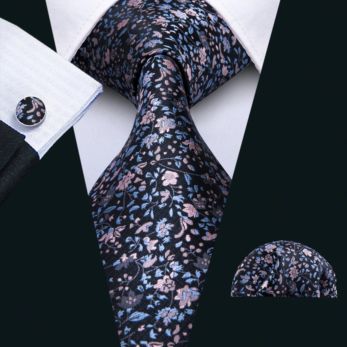 Men Tie Gold Navy Blue Striped Tie Barry.Wang 3.4" Jacquard Party Wedding Woven Fashion Designers Necktie For Men silk Busine