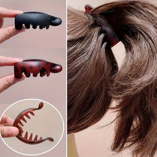 4 pcs Banana Clips, Small Size, Vertical Clips for Women, Elegant High Ponytail Hairpins, Twist Clips, Simple Hair Accessorie