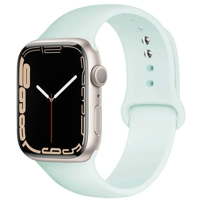 Silicone Band For Apple Watch strap 46mm 44mm 45mm 40mm 41mm 42-38mm 49mm sport bracelet iwatch series 11 10 9 8 7 6 5 SE Ult