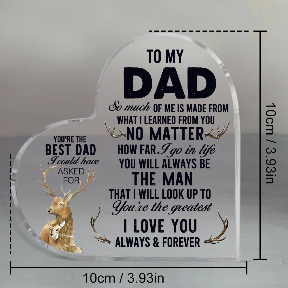 1pc, Dad Gifts From Daughter Son, Dad Gifts, To My Dad I Love You, Father's Day Gift