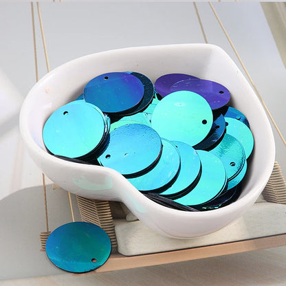 10g/Pack Round Sequin 6mm 8mm 10mm 15mm 20mm 30mm Sewing Sequins For Craft, Jewelry Accessories, Wedding Dress Craft 28 Color