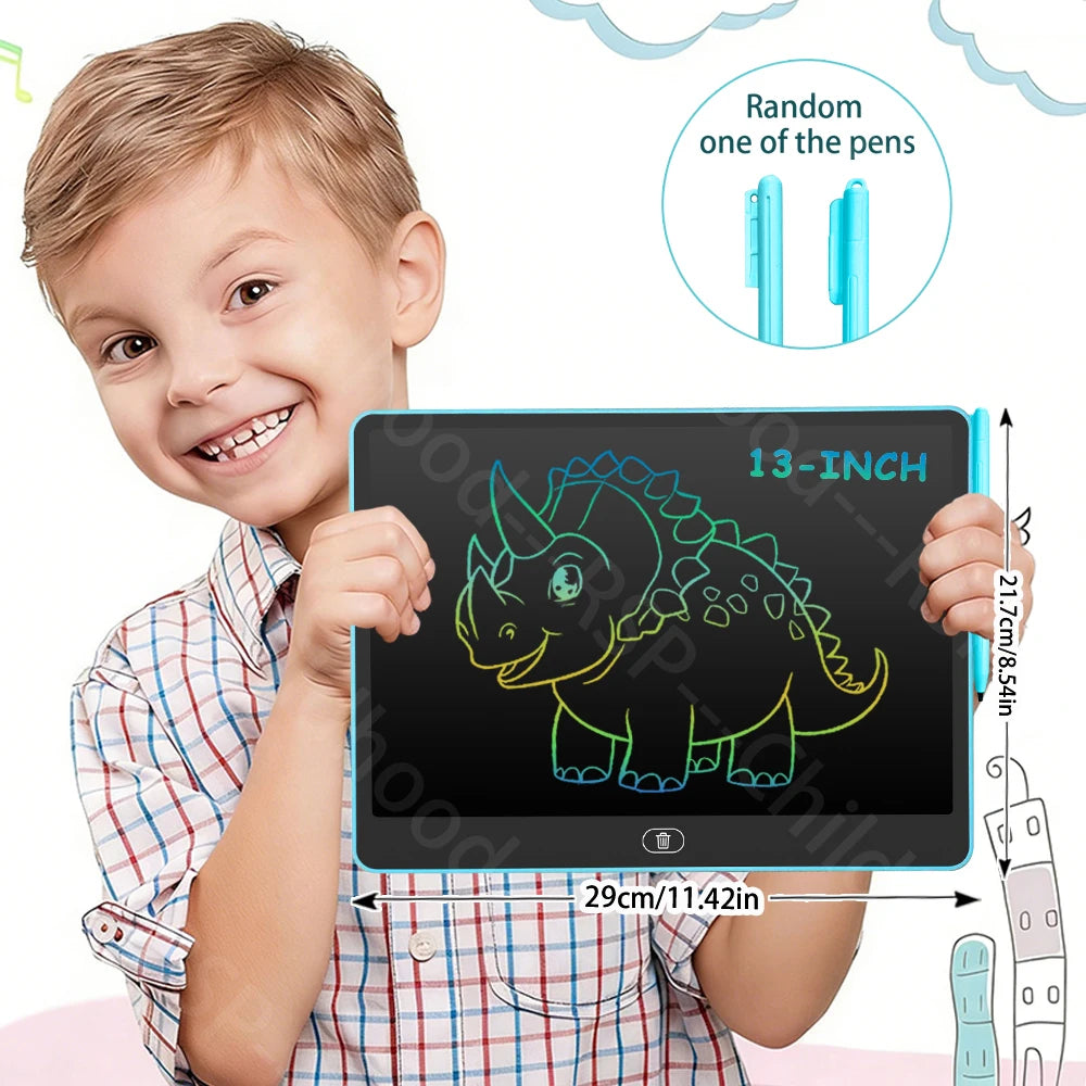 8/11/13/16 Inch LCD Drawing tablet Writing Board Kids Doodle Painting Handwriting Pad Toy for 3 4 5 6 7 8 Years Girls Boys Gi