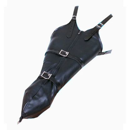 BDSM Strait Jacket / Armbinder,Leather Deluxe Arm Binder Restraint,Behind Back Bondage Gloves,Sex Toys For Couples - F Bdsm A
