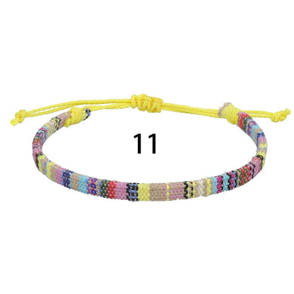 Anklets For Women Woven Fabric Foot Leg Bracelet Men Handmade Rope Braid Knot Beach Barefoot Weave Ethnic Boho Adjustable Cha