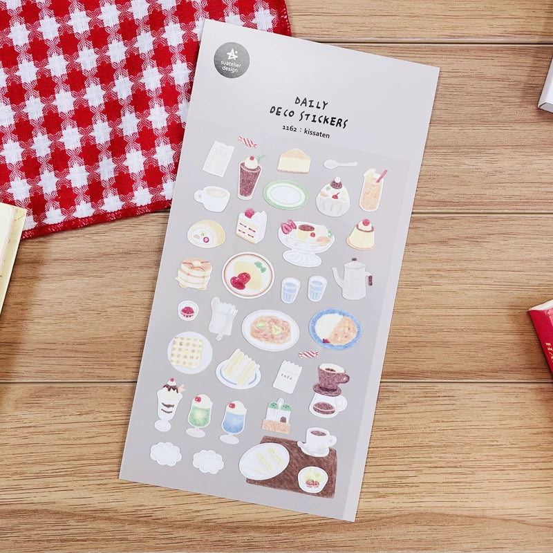 Korean Import Suatelier Baking Bread Cake Desserts Food Stickers Scrapbooking Diy Journal Stationery Sticker Deco School Supp