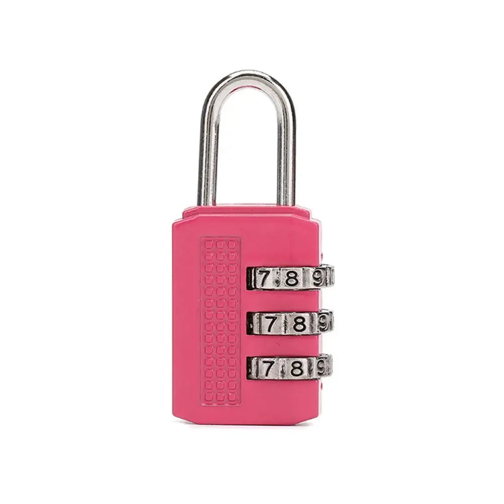 3 Digit Resettable Combination Padlock Luggage Case Padlock Box Black Lock Coded Lock School Gym Locker Sheds 2022
