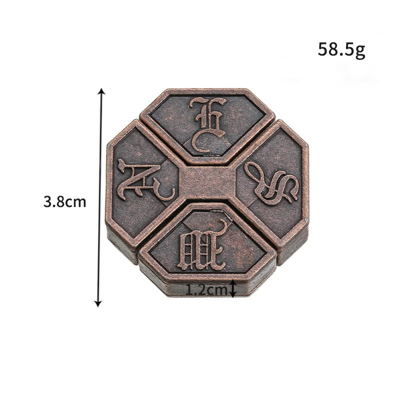 Lock Puzzles Classic IQ Metal Brain Teaser Magic Baffling Puzzles Game Toys For Children Adults Funny Gifts Metal Puzzle