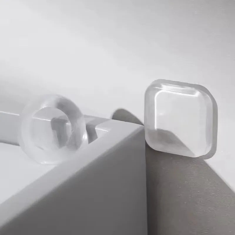 Door Knob Wall Shield Clear Soft Rubber Door Stopper Door Handle Bumper Mute Stickers Wall Protector Muffler Pad Protective P