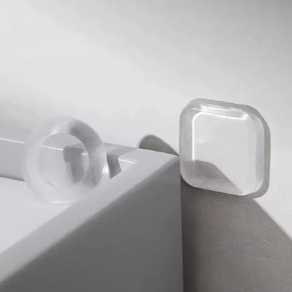 Door Knob Wall Shield Clear Soft Rubber Door Stopper Door Handle Bumper Mute Stickers Wall Protector Muffler Pad Protective P